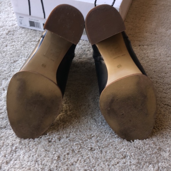 DV by DOLCE VITA “MERCY” LEATHER OPEN TOE BOOTIES W/EXPOSED ZIPPERS SZ-10 EUC - Picture 5 of 5